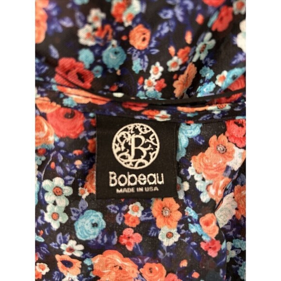 Bobeau Floral Kimono/Wrap Size Large (12/14) - Picture 3 of 12